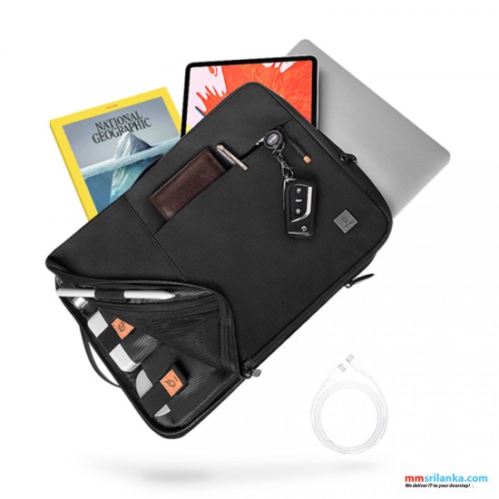 WIWU ALPHA DOUBLE LAYER SLEEVE BAG FOR 13.3" LAPTOP - BLACK